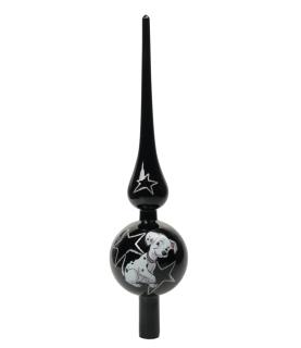 Dalmatians glass treetopper