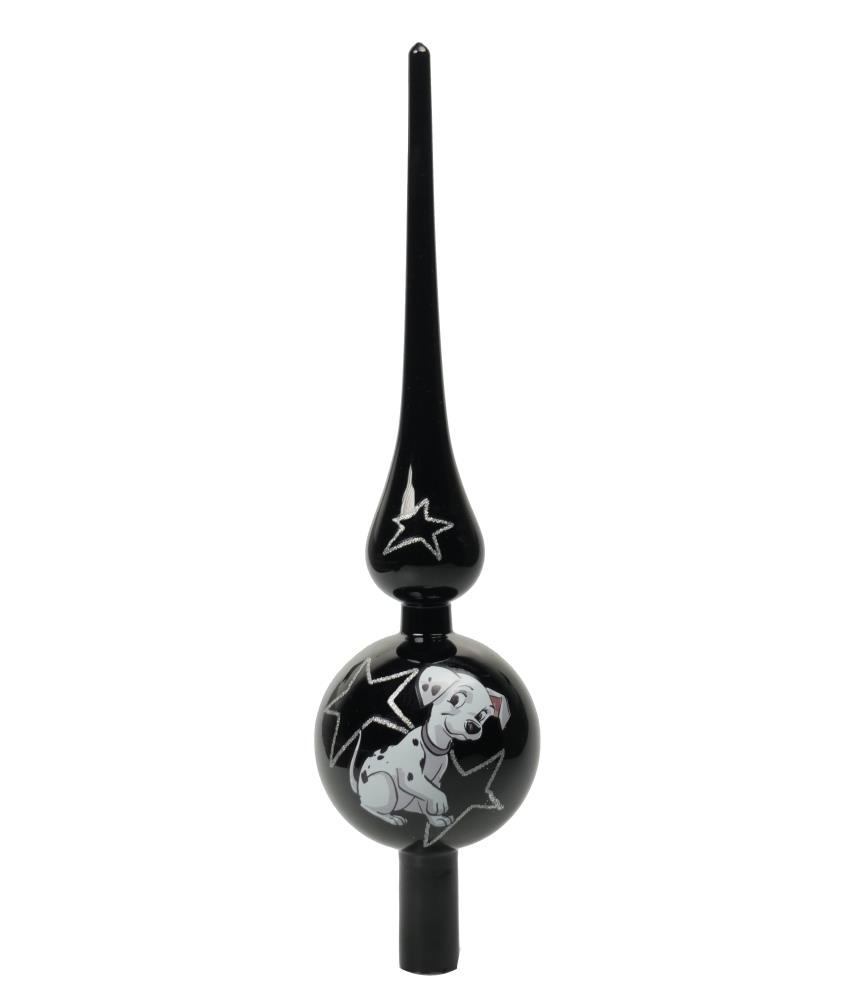 Dalmatians glass treetopper