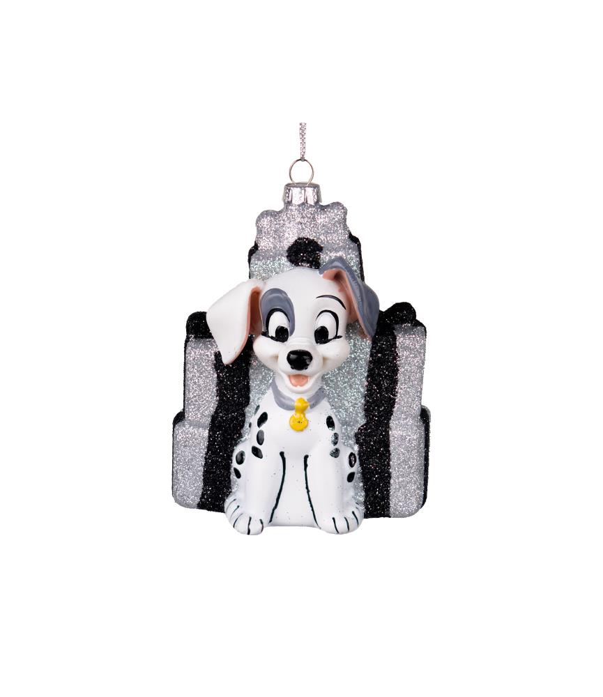 Dalmatian glass ornament