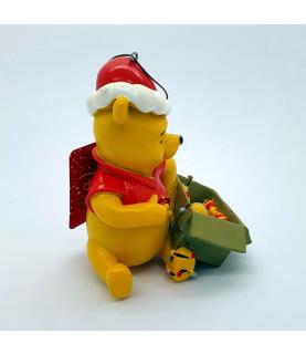Pooh present resin ornament
