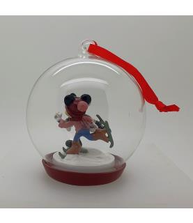 Mickey & Minnie skating ornament