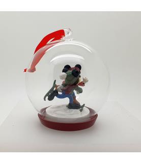 Mickey & Minnie skating ornament