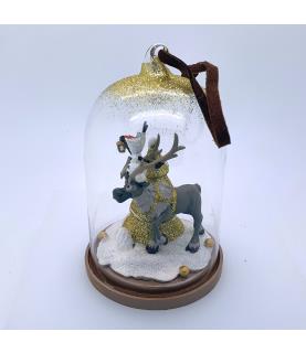 Sven & Olaf glass dome ornament