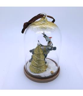Sven & Olaf glass dome ornament