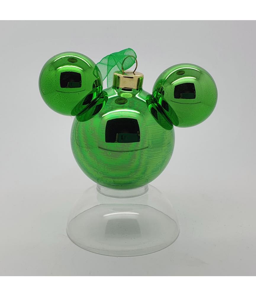 Green Mickey head ornament
