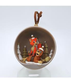 Frank & Frey half open ball ornament