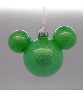 Green Mickey head ornament