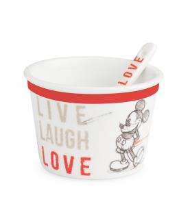 Icecream cup Mickey Live Laugh Love Red
