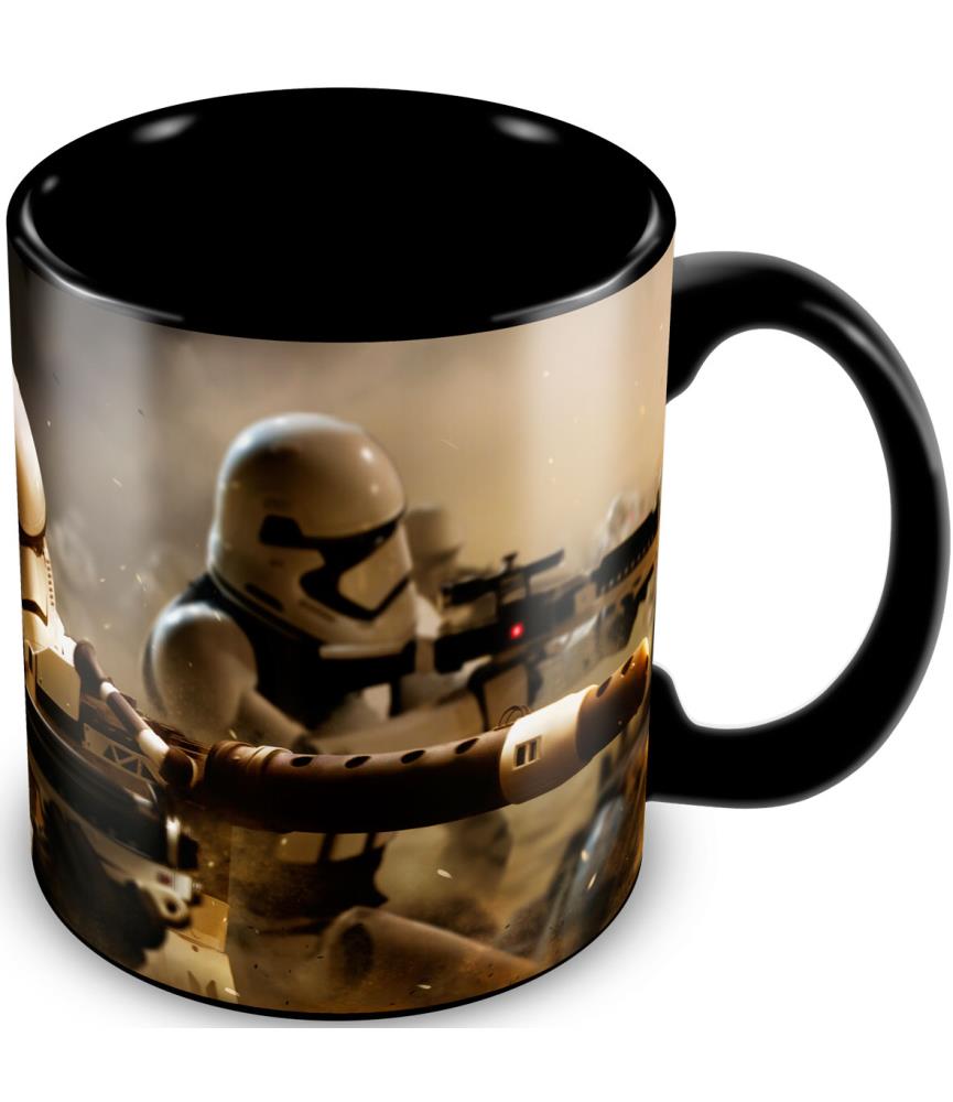 Star Wars The Force Awakens: Stormtroopers Battle Black Ceramic Mug