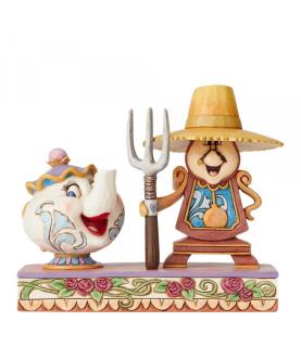 Mrs. Potts and Cogsworth Figurine