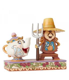 Mrs. Potts and Cogsworth Figurine