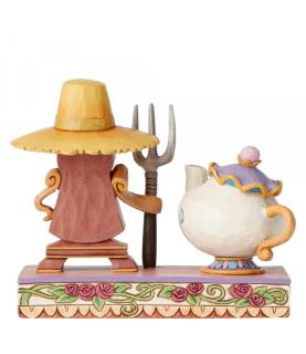 Mrs. Potts and Cogsworth Figurine