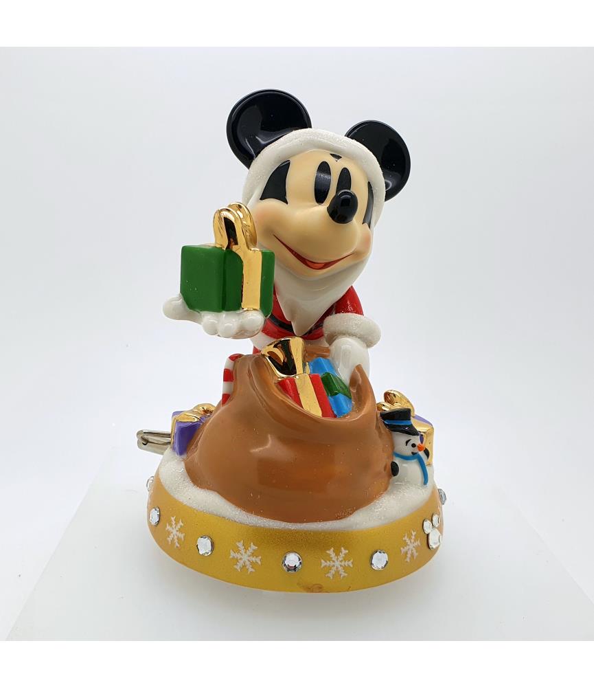 Mickey christmas musical figurine