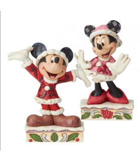 Mickey & Minnie Christmas Figurines