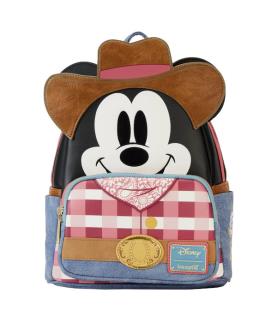 Loungefly Mini Backpack: Western Mickey Mouse