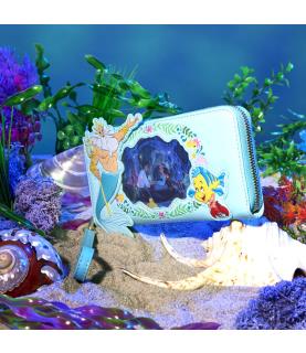 Loungefly Zip Around Lenticular Wallet: Little Mermaid Princess Series
