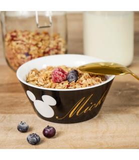 Mickey gold glitter breakfast bowl