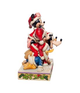 Piled High with Holiday Cheer (Mickey and friends Figurine)
