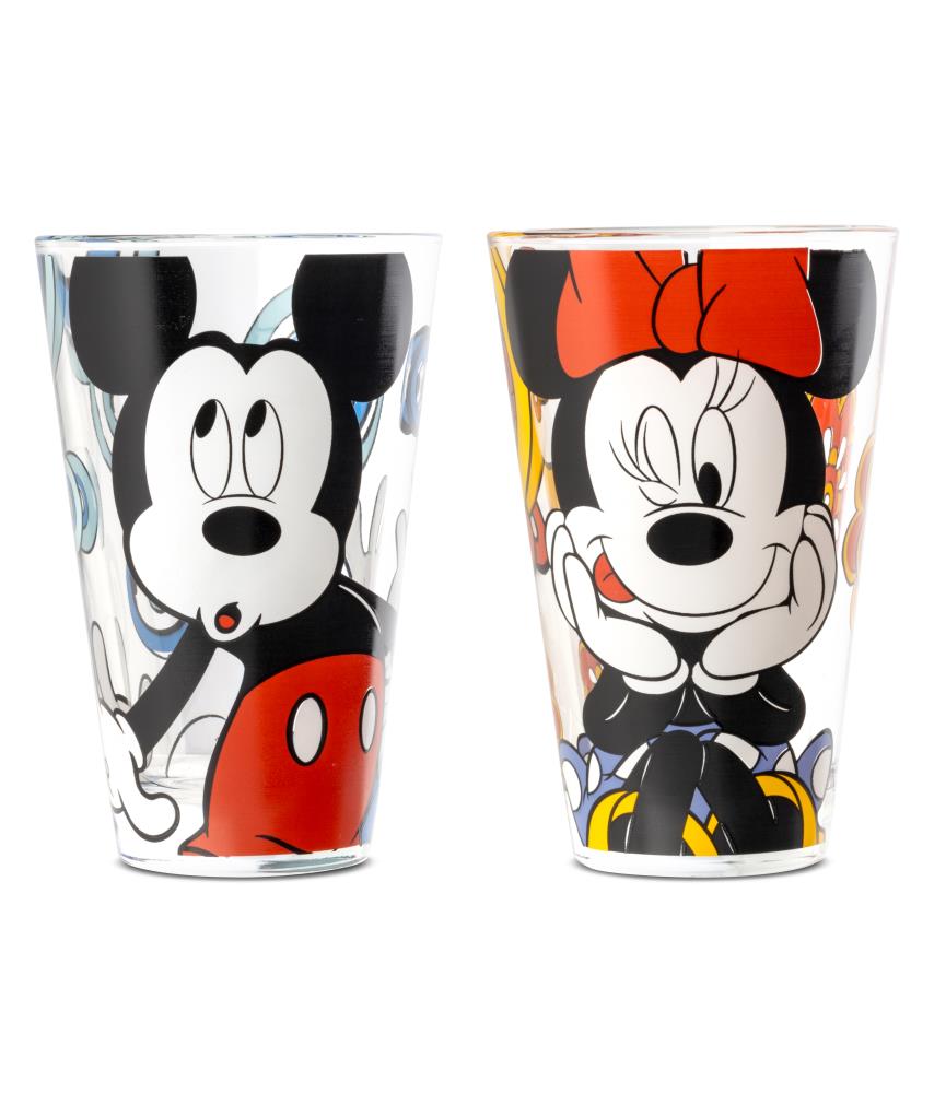 Set of 2 glasses 310ml: Mickey & Minnie