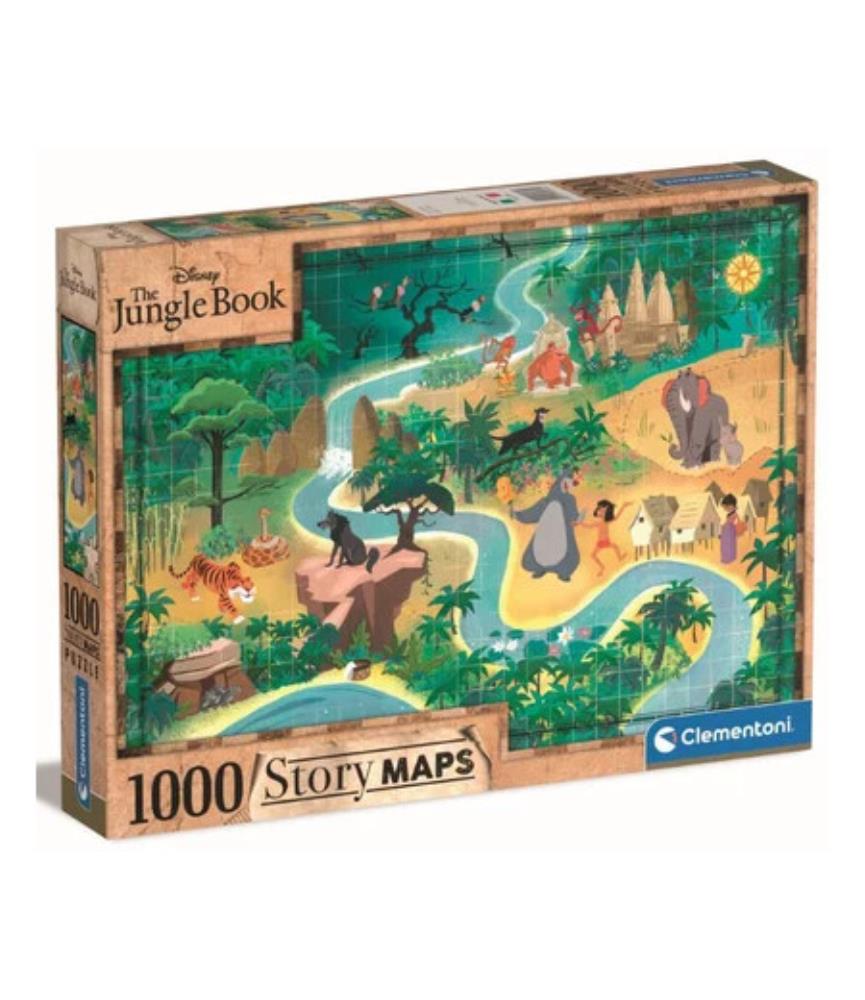 Story Maps Jigsaw Puzzle The Jungle Book (1000p)