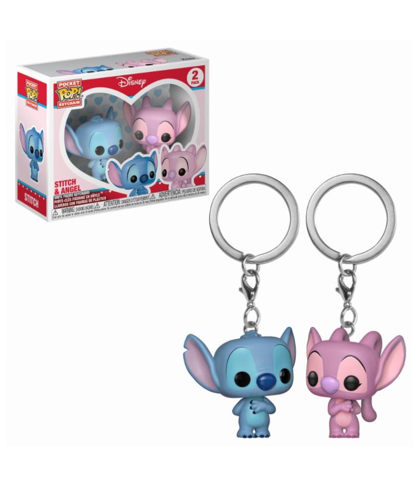 Pocket Pop Keychain: Stitch & Angel