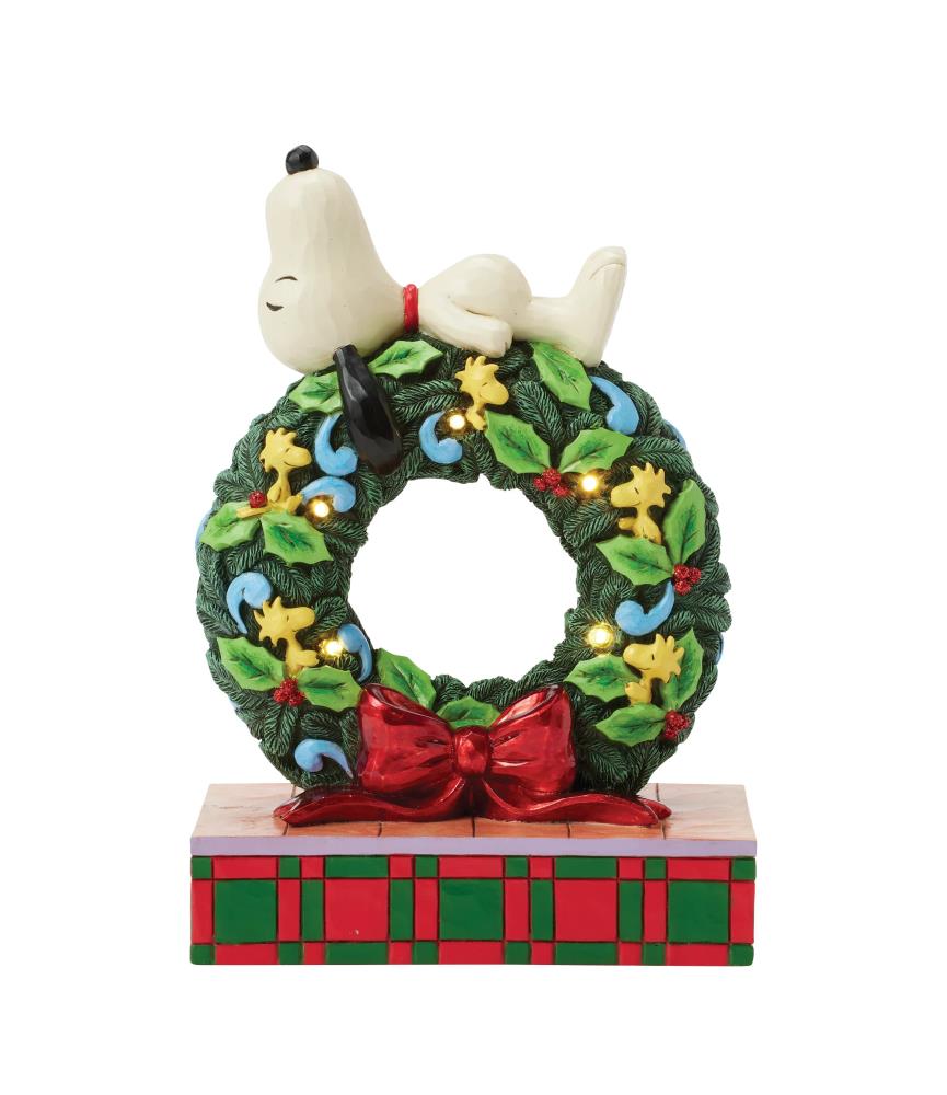 Happy Holiday Dreams (Snoopy Sleeping on LED Wreath) (Expected)