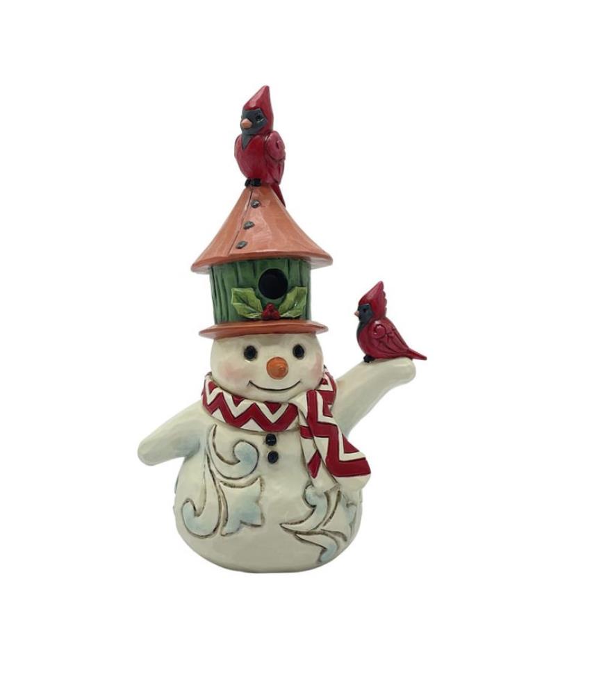 Snowman with Birdhouse Hat Mini Figurine (Expected)