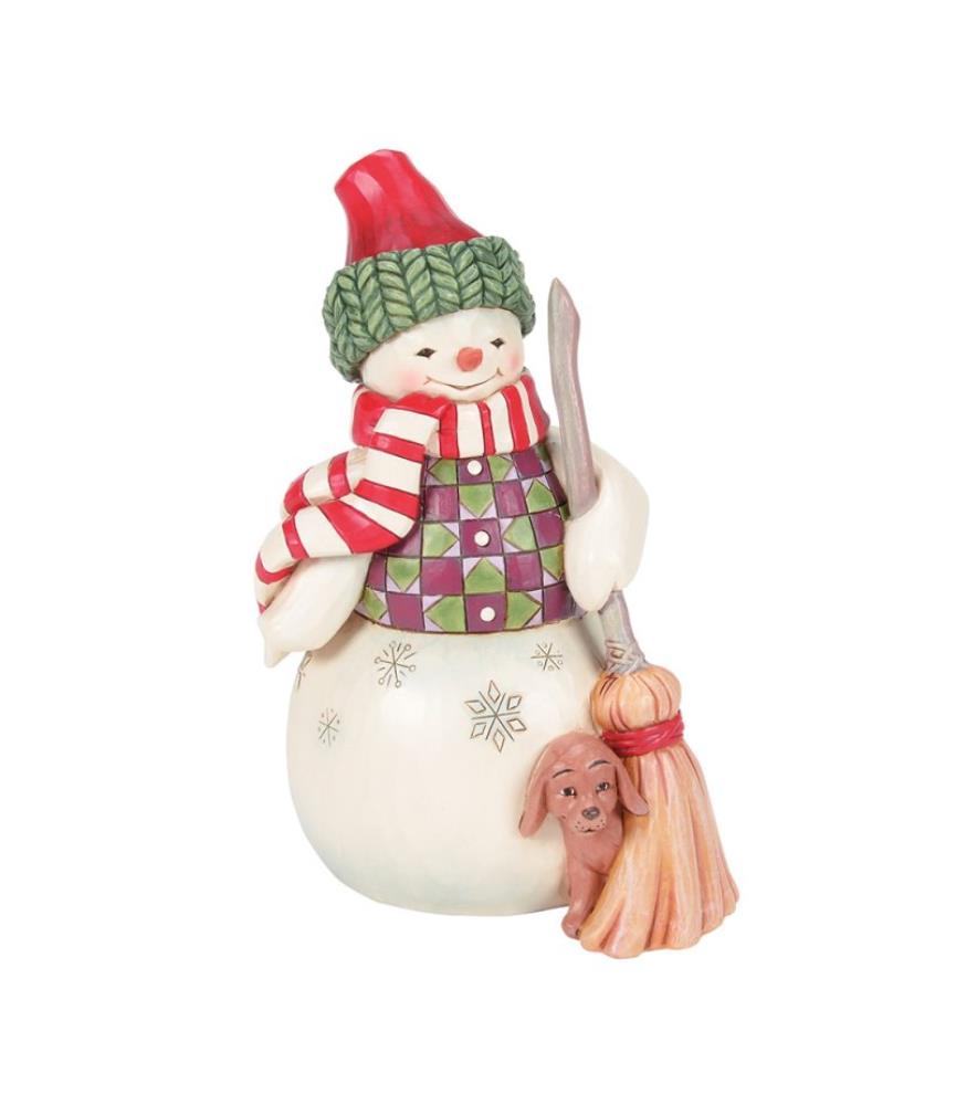Swept in Love: Snowman with Peeking Dog (Exp 2025-08-27)
