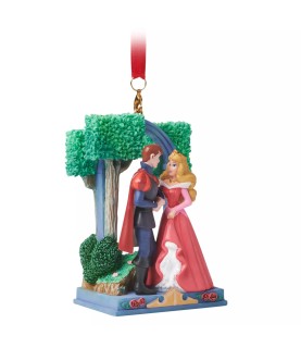 Aurora and Phillip Sketchbook Ornament – Sleeping Beauty – Pink