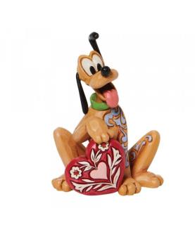 Pluto Holding Heart Mini Figurine