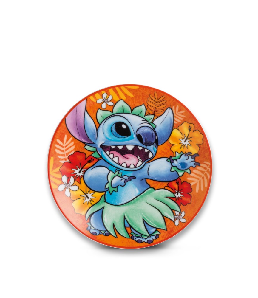 2 piece dessert plate Stitch Orange