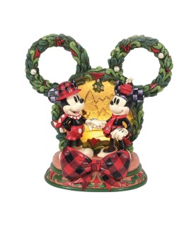Magical Winter Moments (Mickey & Minnie Diorama) First Edition LE1000 Signed by Jim Shore (Exp 2025-07-02)