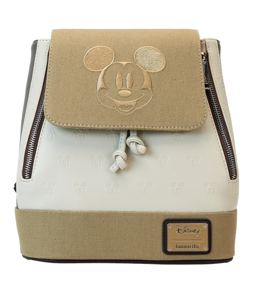 Loungefly Mini Canvas Backpack - Mickey and friends