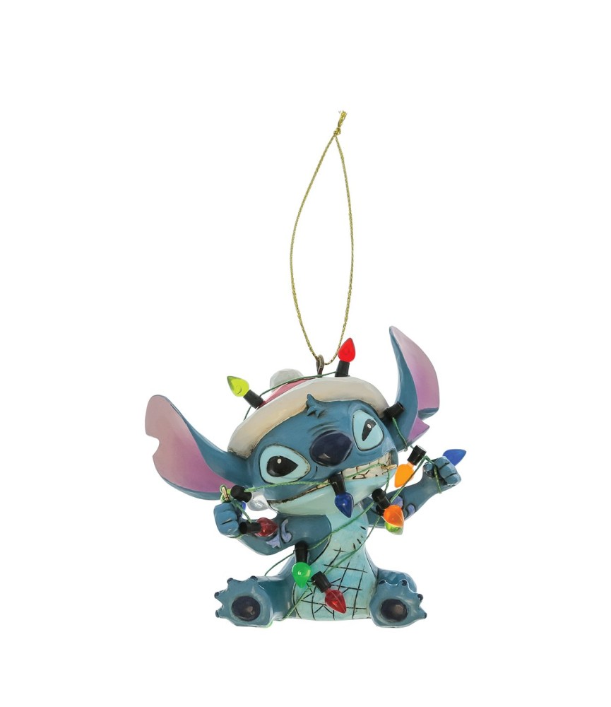 Stitch Wrapped in Christmas Lights Hanging Ornament (Expected)