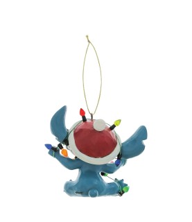 Stitch Wrapped in Christmas Lights Hanging Ornament (Expected)