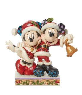 Jingle Bell (Mickey and Minnie Mouse Santa Figurine)