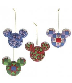Mickey Mouse Head Hanging Ornament Set