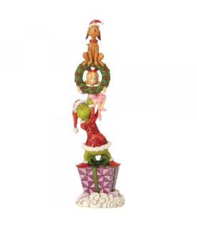 Stacked Grinch Characters Figurine