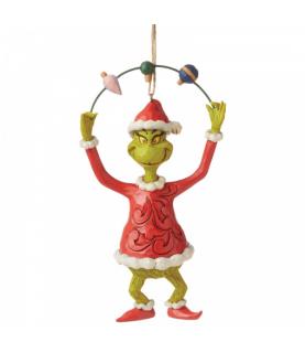 Grinch Juggling Ornaments Hanging Ornament