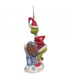 Grinch Climbing in Chimney Hanging Ornament