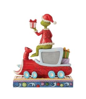 Grinch on Train Figurine