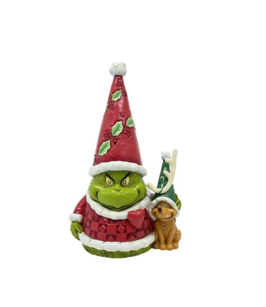 Grinch Gnome with Max Gnome Figurine