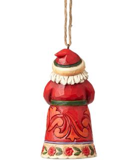 Mini Santa Holding Tree  Ornament