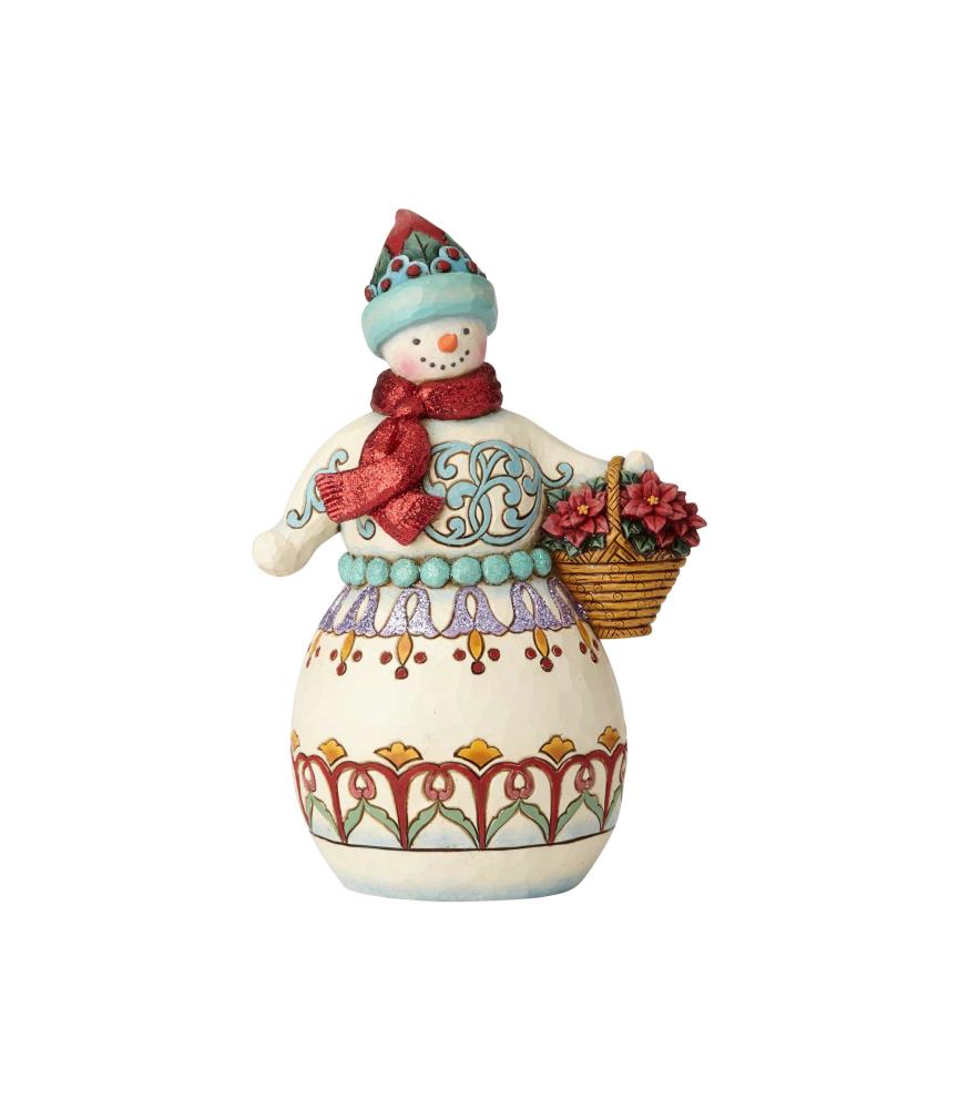 Wonderland Snowman with Basket