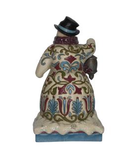 Victorian Snowman with Lantern