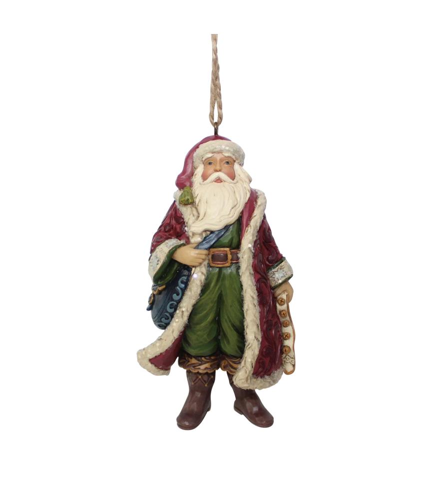 Victorian Santa with Satchel ornament