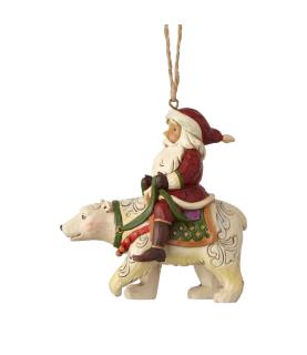 Santa Riding a Polar Bear