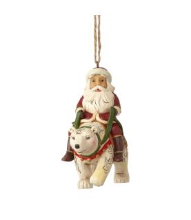 Santa Riding a Polar Bear