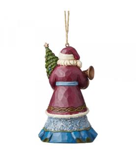 Victorian Santa Holding Tree Ornament