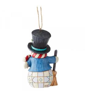 Snowman with Top Hat (Hanging Ornament)